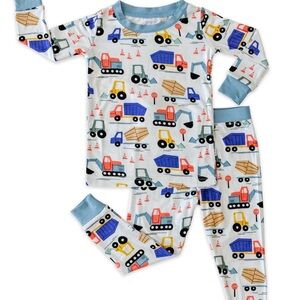 Little Sleepies Construction Two Piece Bamboo Pajama Set Toddler Boy 3T Sold Out